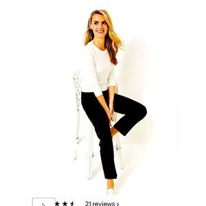 LILLY PULITZER TRAVEL PANTS. Black. Size S. EUC